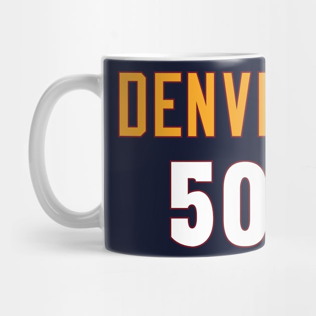 Denver Basketball by Buff Geeks Art